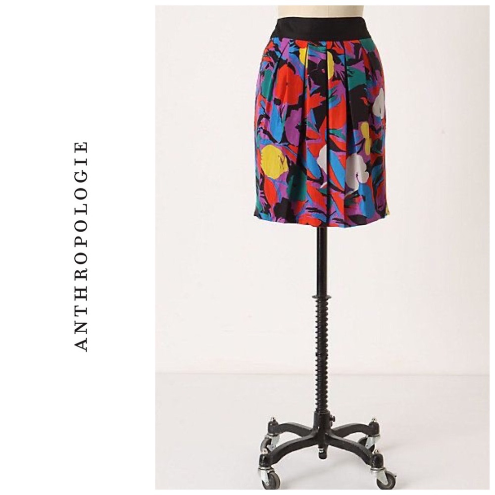 2009 Anthropologie Factory Floral skirt